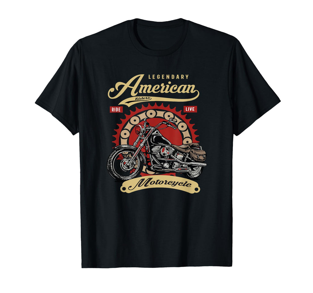 Legendary American Riders Motorcycle T-Shirt - Trendy Graphic Men Women - T-Shirt, Sweatshirt, Hoodie