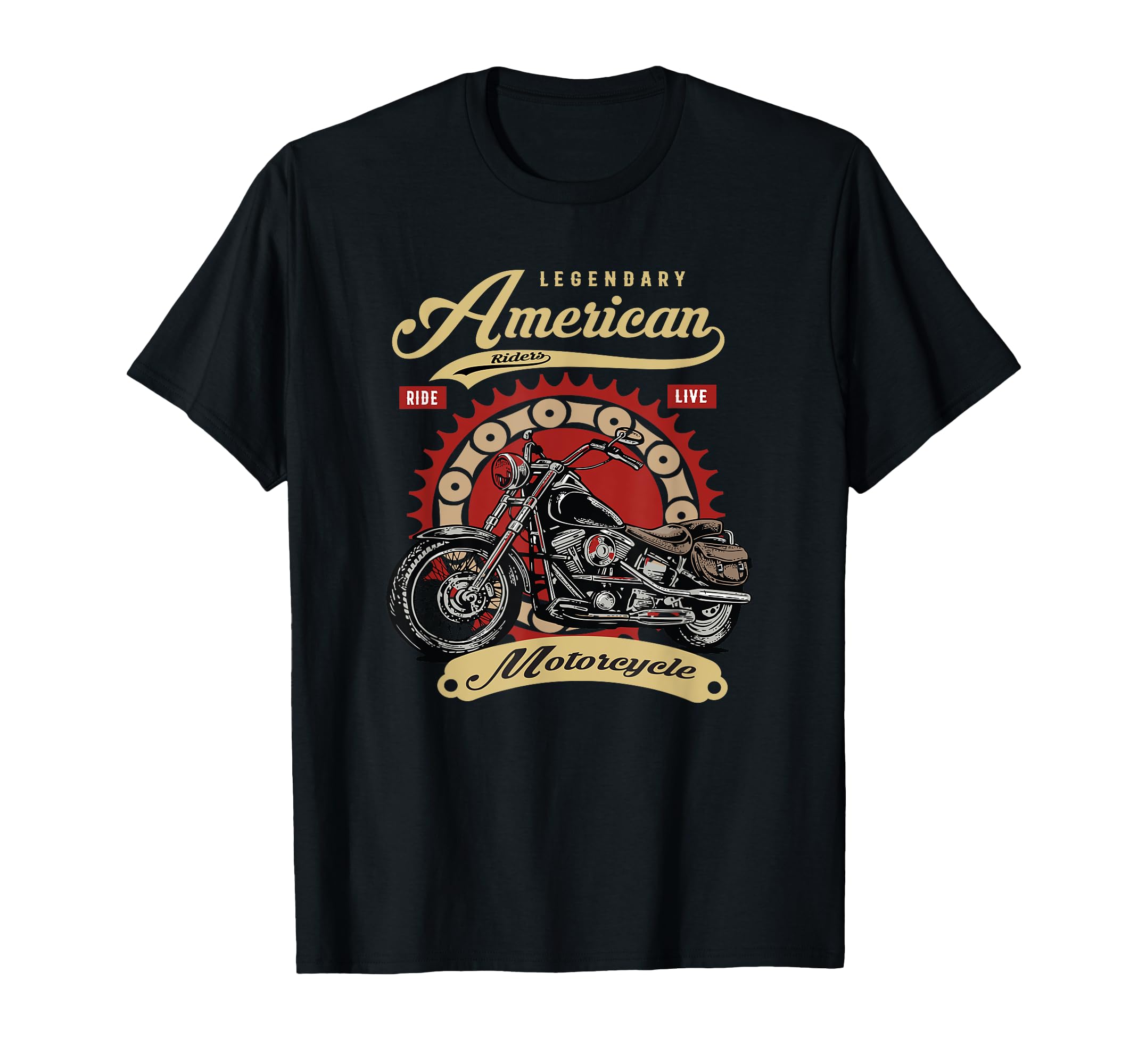 Legendary American Riders Motorcycle T-Shirt - Trendy Graphic Men Women - T-Shirt, Sweatshirt, Hoodie