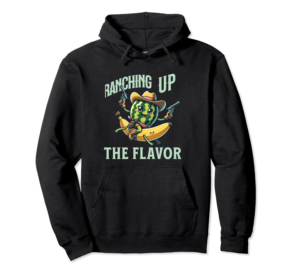 Ranch Mustard Ketchup Sauce Cowboys Hoodie - Novelty Apparel for Adults - T-Shirt, Sweatshirt, Hoodie
