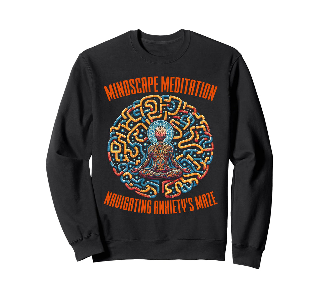Mindscape Meditation Mental Health Sweatshirt - Unique Graphic for Adults - T-Shirt, Sweatshirt, Hoodie