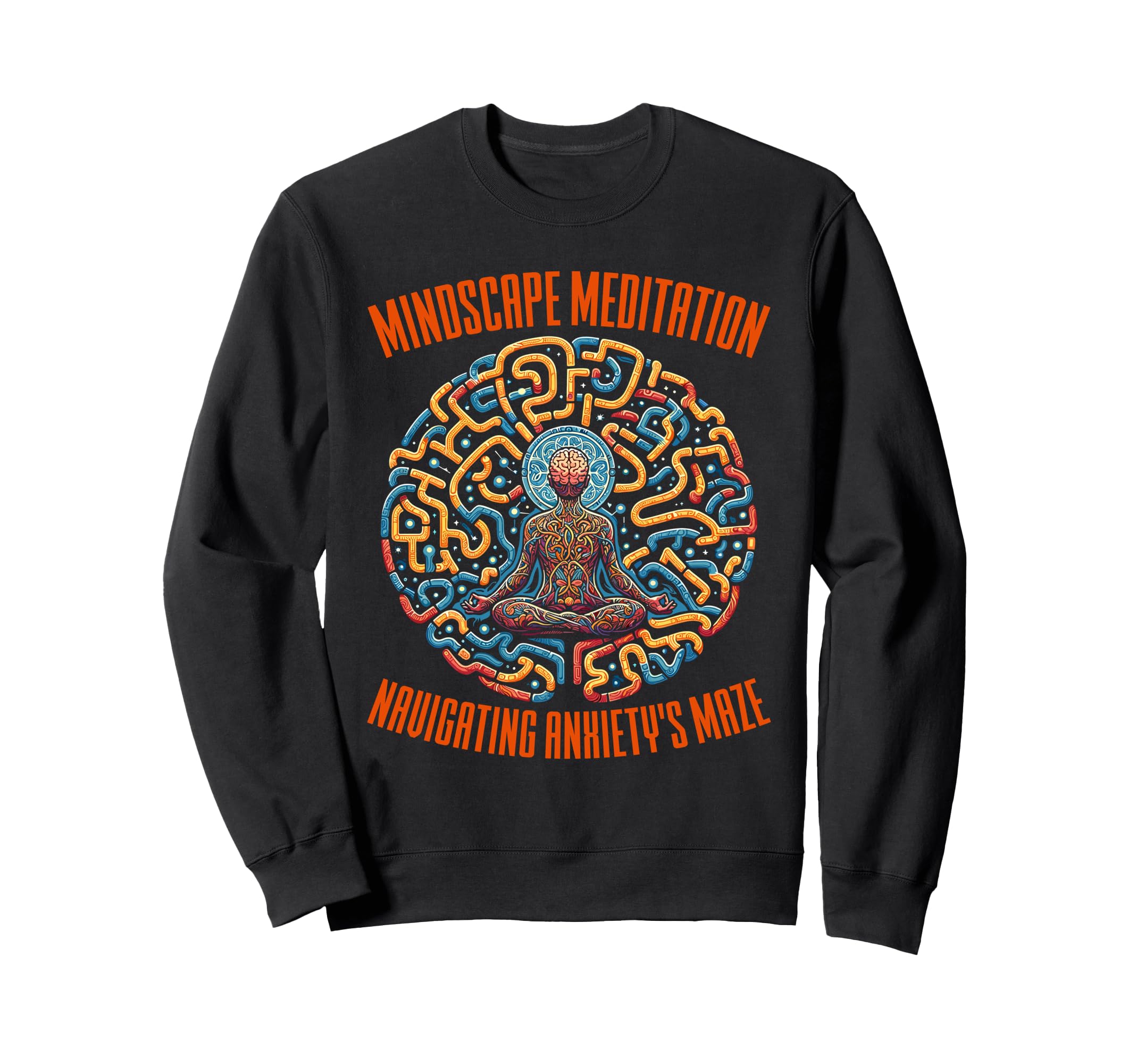 Mindscape Meditation Mental Health Sweatshirt - Unique Graphic for Adults - T-Shirt, Sweatshirt, Hoodie