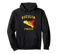 Sicilia Trinacria Flag Inside Sicily Hoodie - Novelty Apparel Unisex - T-Shirt, Sweatshirt, Hoodie