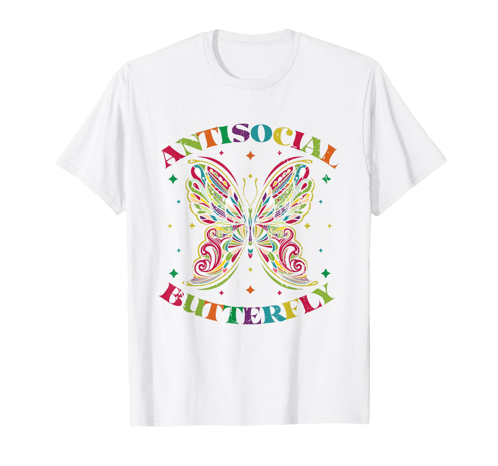 Antisocial Butterfly T-Shirt - Streetwear Style Men Women - T-Shirt, Sweatshirt, Hoodie