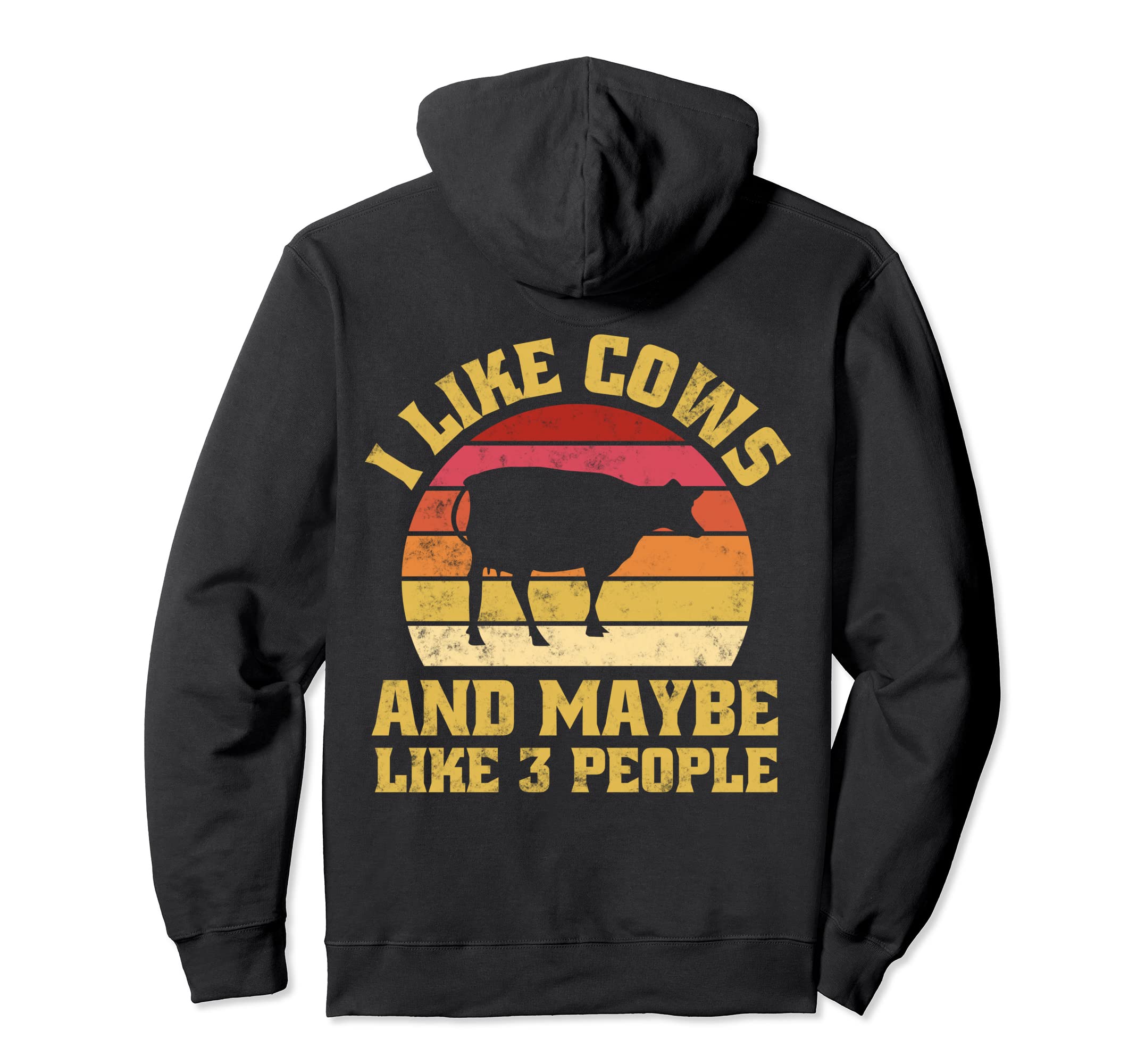 Funny Farm Animal Cow Lover Sunset Cows Hoodie - Trendy Graphic Men Women - T-Shirt, Sweatshirt, Hoodie