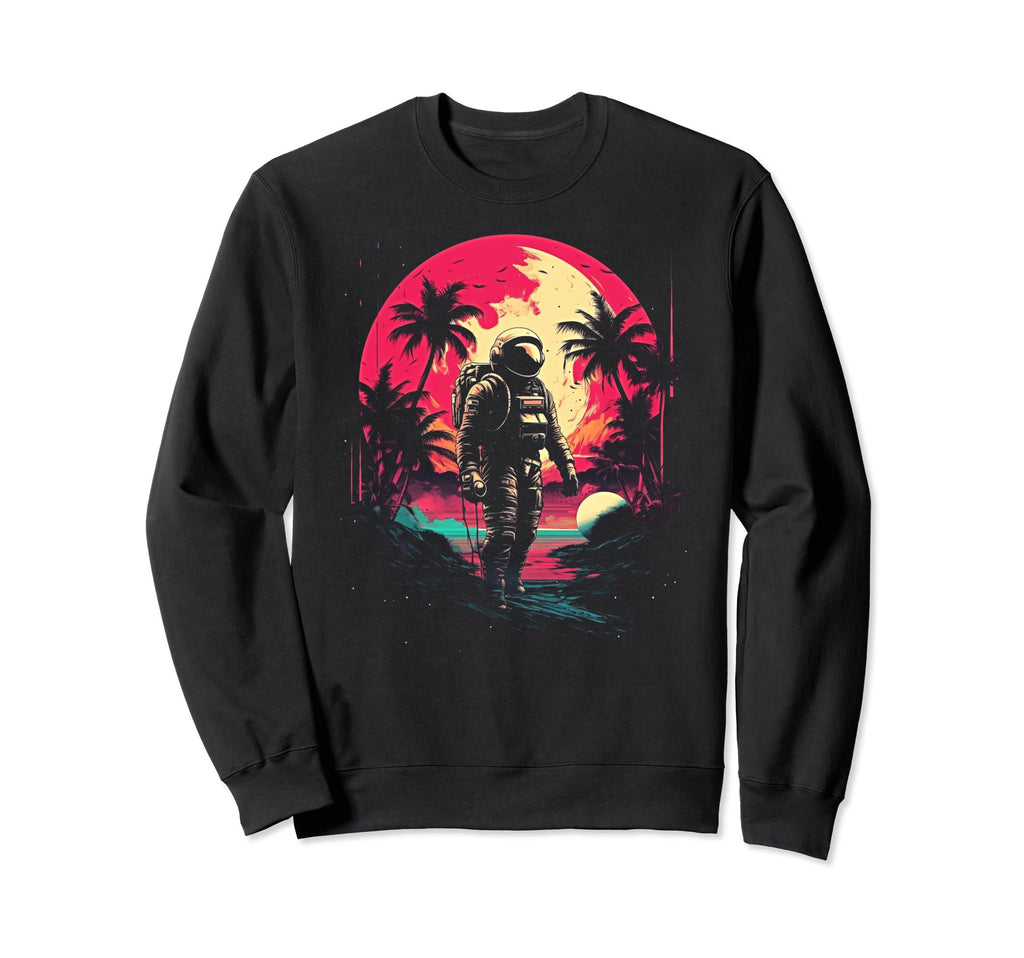 Synthwave Astronaut Cyberpunk 80S Sweatshirt - Streetwear Style Men Women - T-Shirt, Sweatshirt, Hoodie