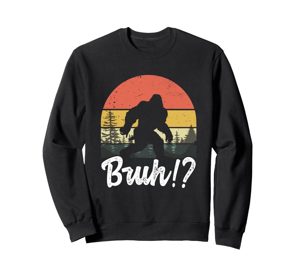 Bigfoot Sasquatch Bruh Sunset Sweatshirt - Aesthetic Graphic Men Women - T-Shirt, Sweatshirt, Hoodie