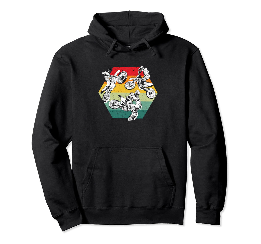 Dirt Bike Motocross Biker Silhouette Hoodie - Aesthetic Graphic for Adults - T-Shirt, Sweatshirt, Hoodie