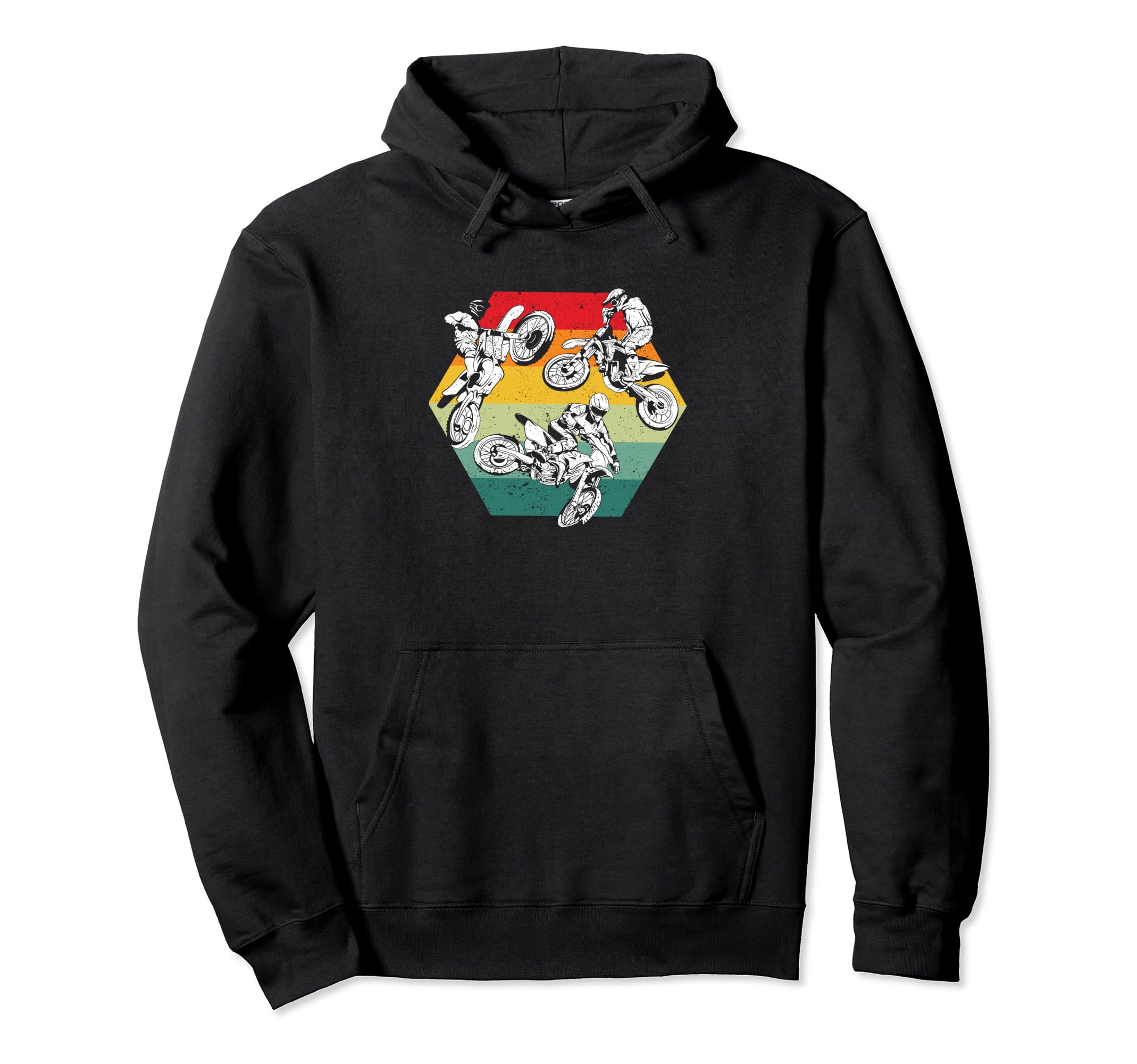 Dirt Bike Motocross Biker Silhouette Hoodie - Aesthetic Graphic for Adults - T-Shirt, Sweatshirt, Hoodie