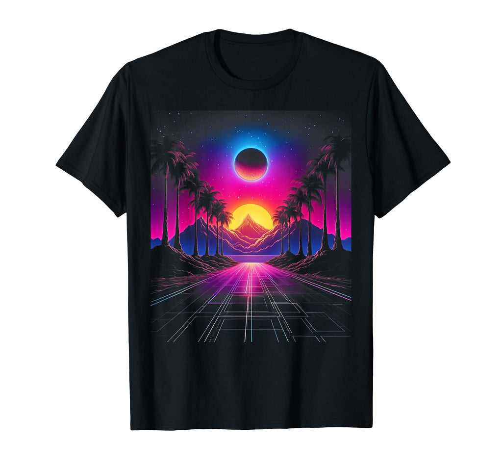 Vaporwave Solar System 80S Synthwave T-Shirt - Streetwear Style Unisex - T-Shirt, Sweatshirt, Hoodie