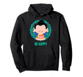 Be Happy Buddha Mandala Yoga Namaste Hoodie - Aesthetic Graphic Unisex - T-Shirt, Sweatshirt, Hoodie