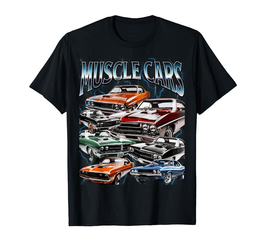 Muscle Cars 90S Car American Shows Fun T-Shirt - Novelty Apparel for Adults - T-Shirt, Sweatshirt, Hoodie