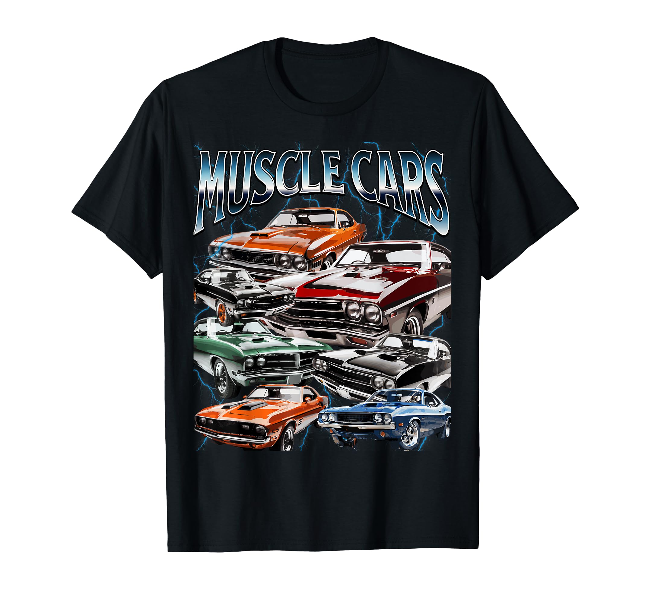 Muscle Cars 90S Car American Shows Fun T-Shirt - Novelty Apparel for Adults - T-Shirt, Sweatshirt, Hoodie