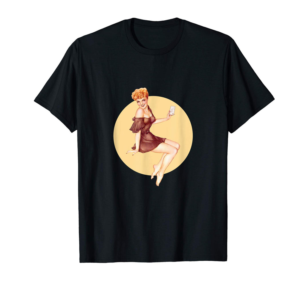 1940S Pin Up Sexy American Art T-Shirt - Fun Novelty Design Unisex - T-Shirt, Sweatshirt, Hoodie