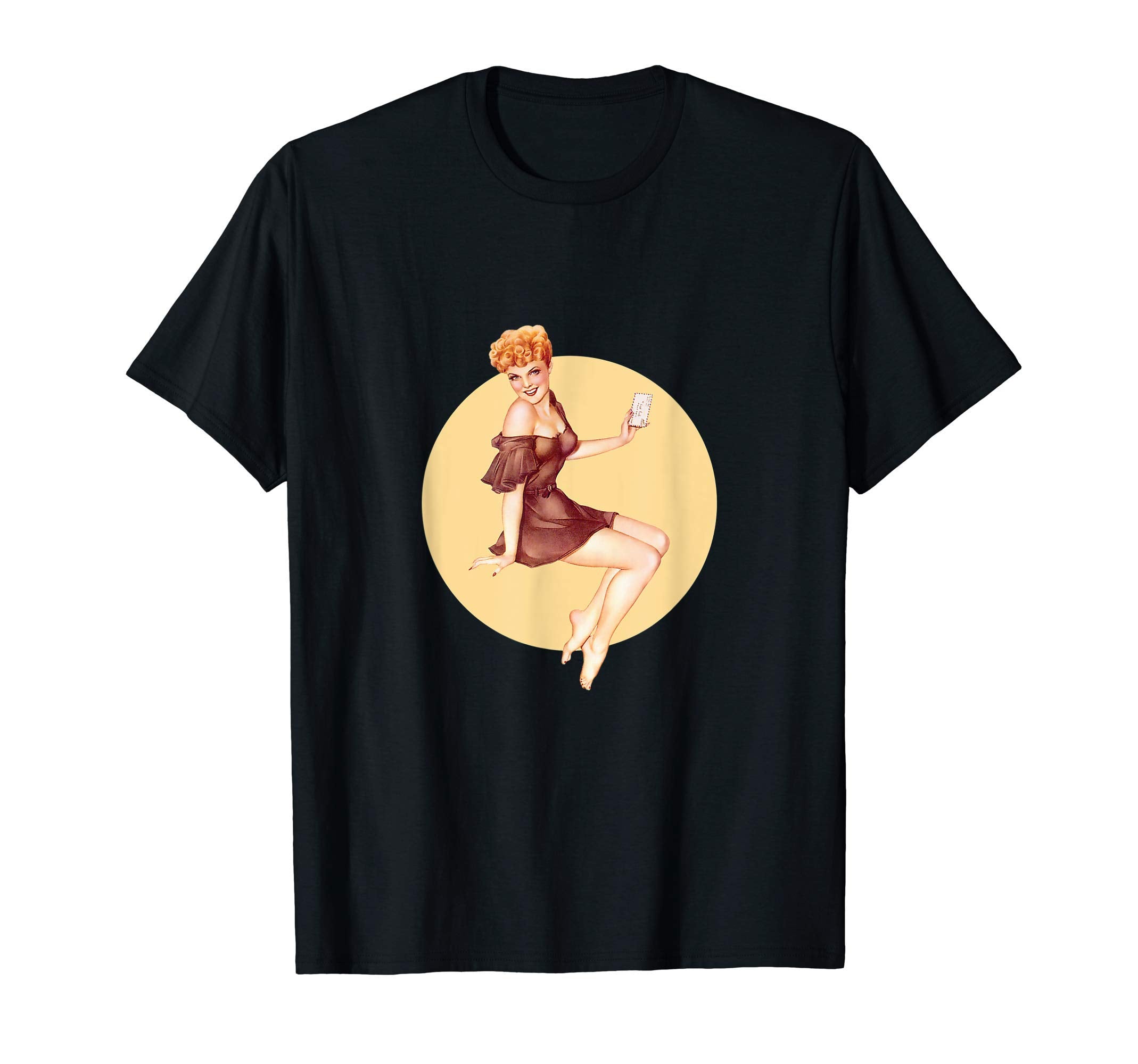 1940S Pin Up Sexy American Art T-Shirt - Fun Novelty Design Unisex - T-Shirt, Sweatshirt, Hoodie