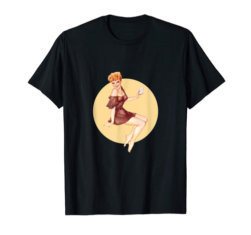 1940S Pin Up Sexy American Art T-Shirt - Fun Novelty Design Unisex - T-Shirt, Sweatshirt, Hoodie