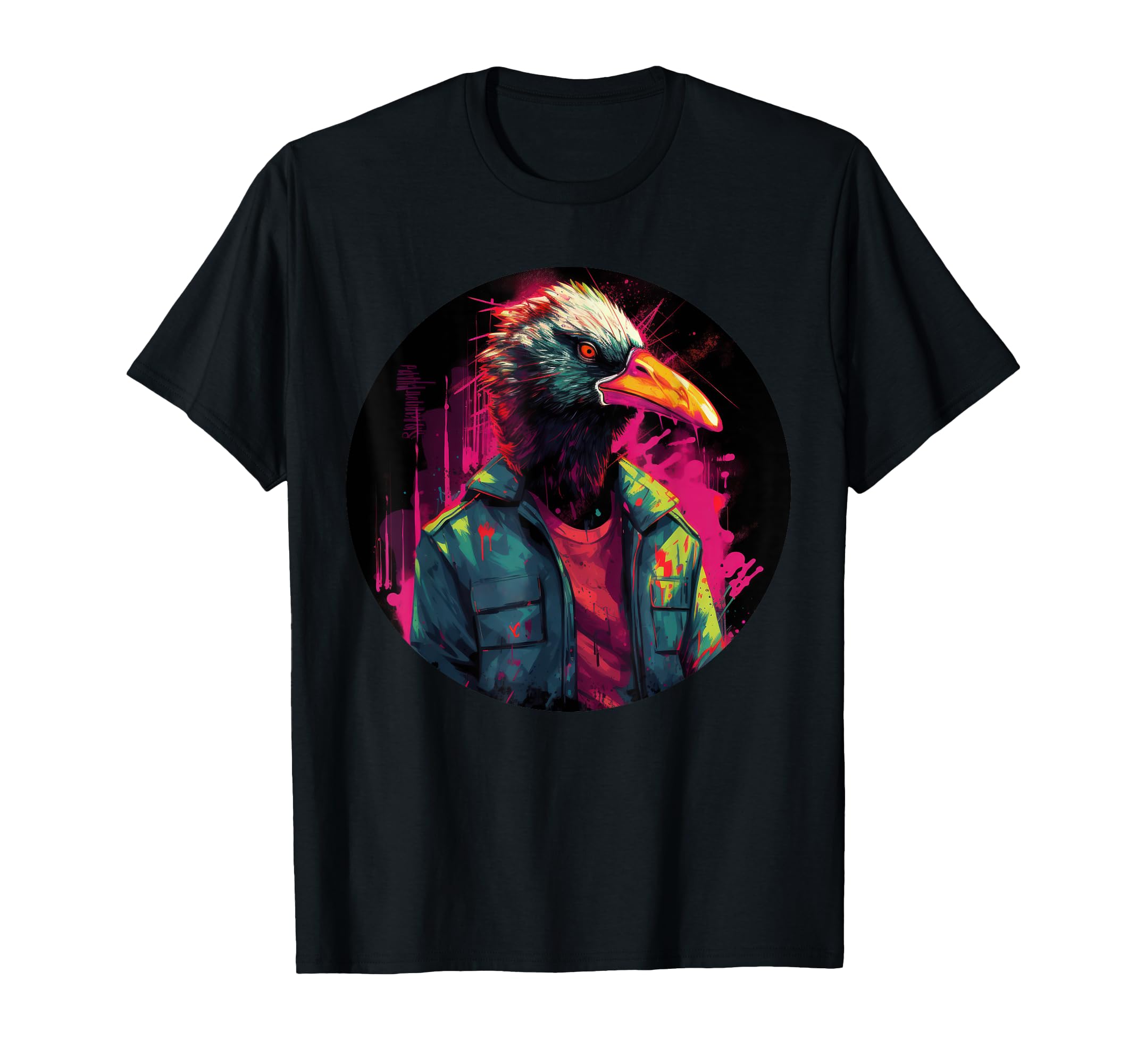 Bird Street Art Urban Graffiti Outrun T-Shirt - Trendy Graphic Unisex - T-Shirt, Sweatshirt, Hoodie
