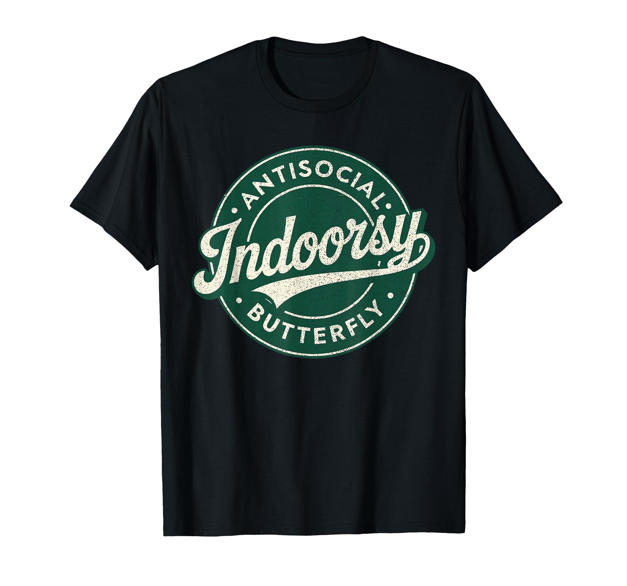 Indoorsy Antisocial Butterfly T-Shirt - Novelty Apparel for Adults - T-Shirt, Sweatshirt, Hoodie