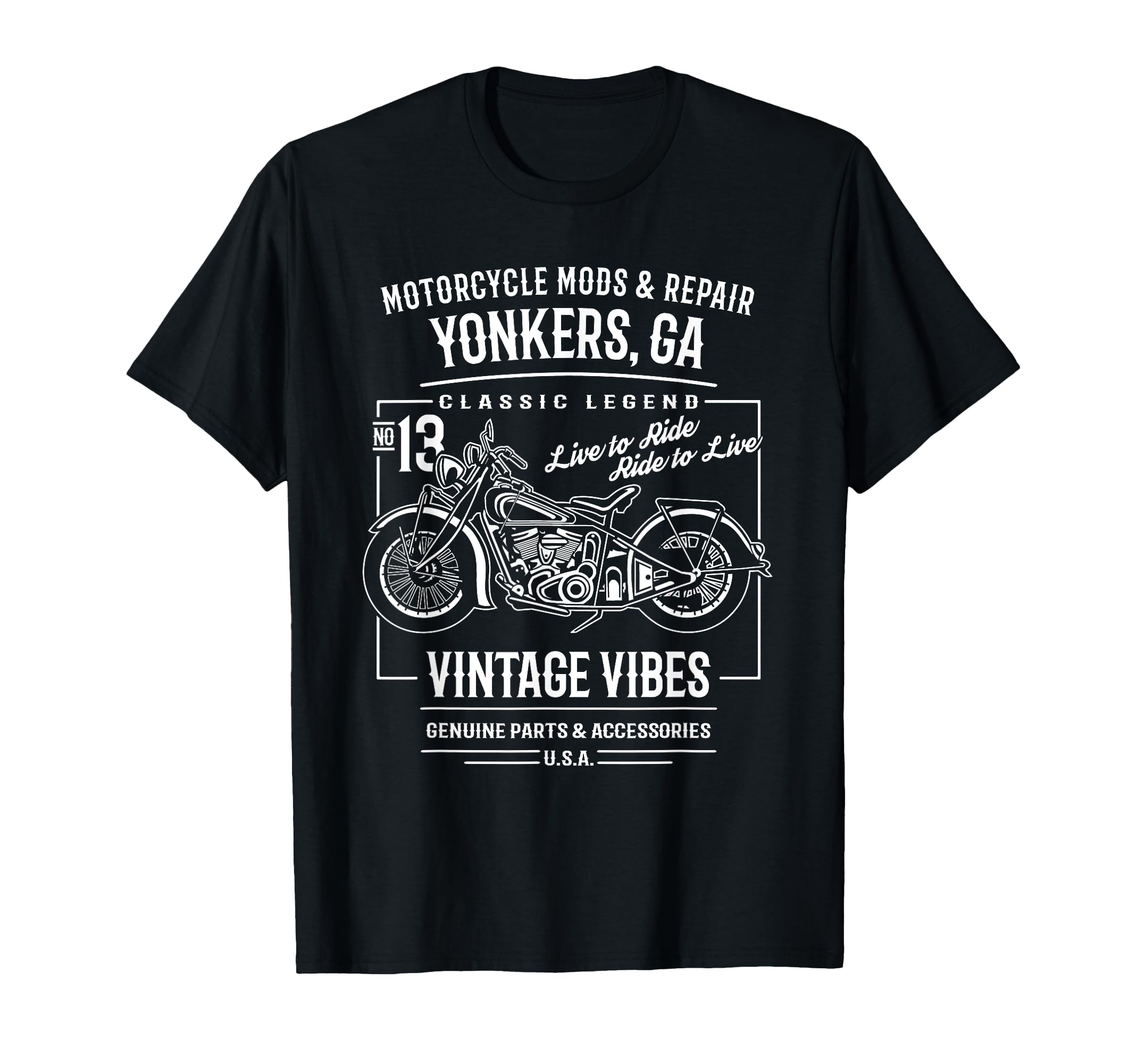 Yonkers Ga Usa Motorcycle T-Shirt - Streetwear Style Men Women - T-Shirt, Sweatshirt, Hoodie