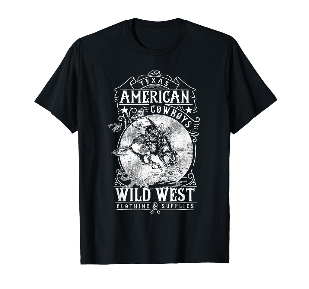 Texas Cowboys American Wild West T-Shirt - Unique Graphic Unisex - T-Shirt, Sweatshirt, Hoodie