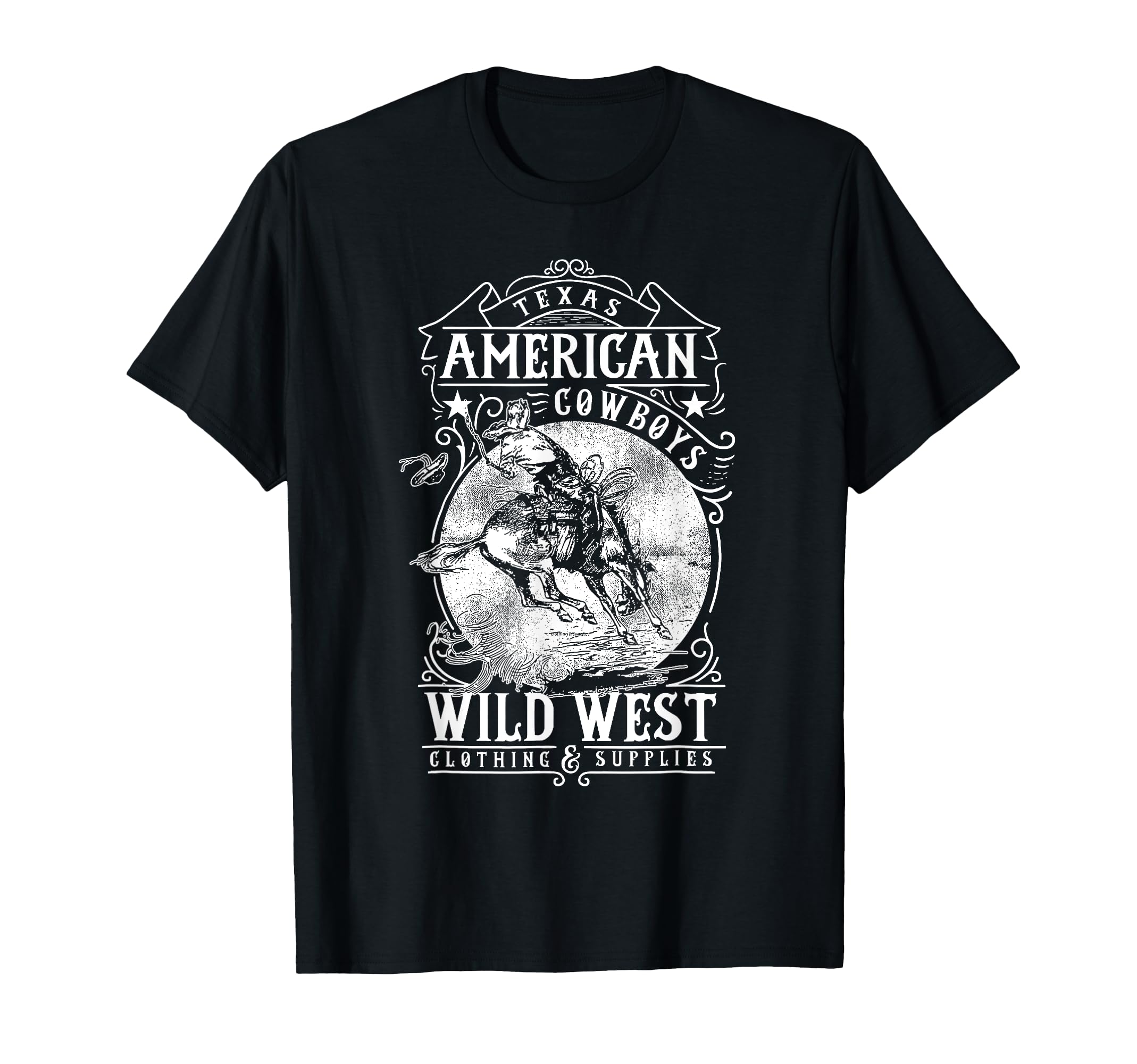 Texas Cowboys American Wild West T-Shirt - Unique Graphic Unisex - T-Shirt, Sweatshirt, Hoodie