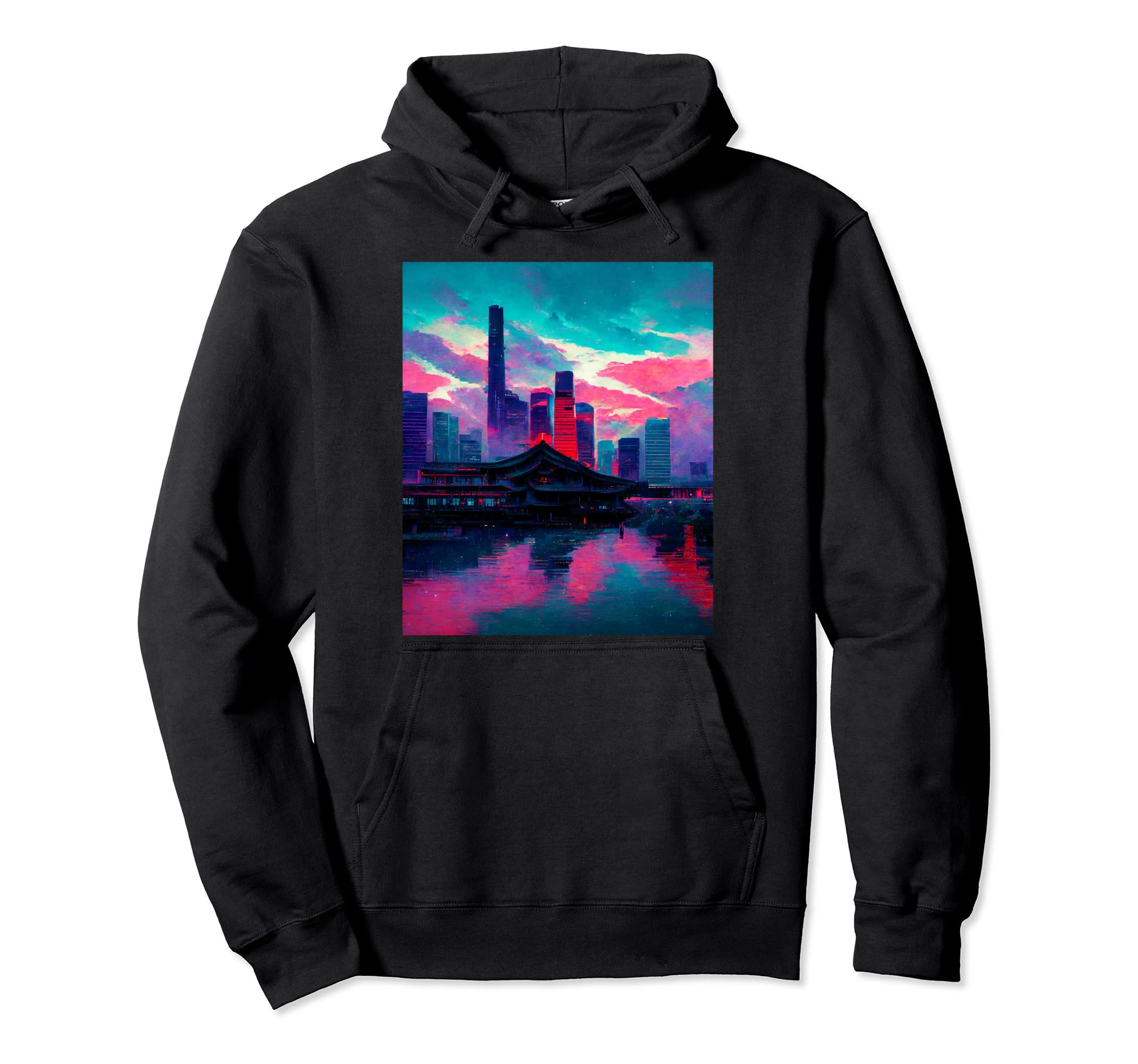 Japanese Vaporwave Asian Inspired 80S Hoodie - Aesthetic Graphic Unisex - T-Shirt, Sweatshirt, Hoodie