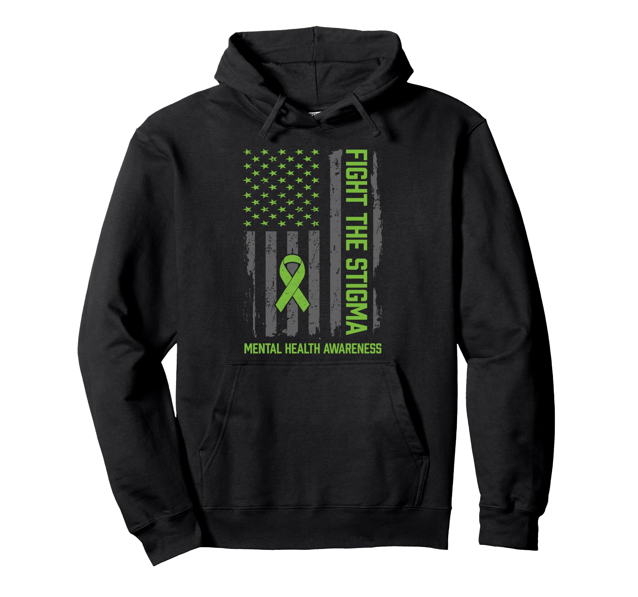 Mental Health Awareness Fight Hoodie - Casual Everyday Wear Men Women - T-Shirt, Sweatshirt, Hoodie