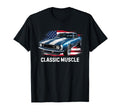 Patriotic Usa Flag Muscle American Car T-Shirt - Novelty Apparel for Adults - T-Shirt, Sweatshirt, Hoodie