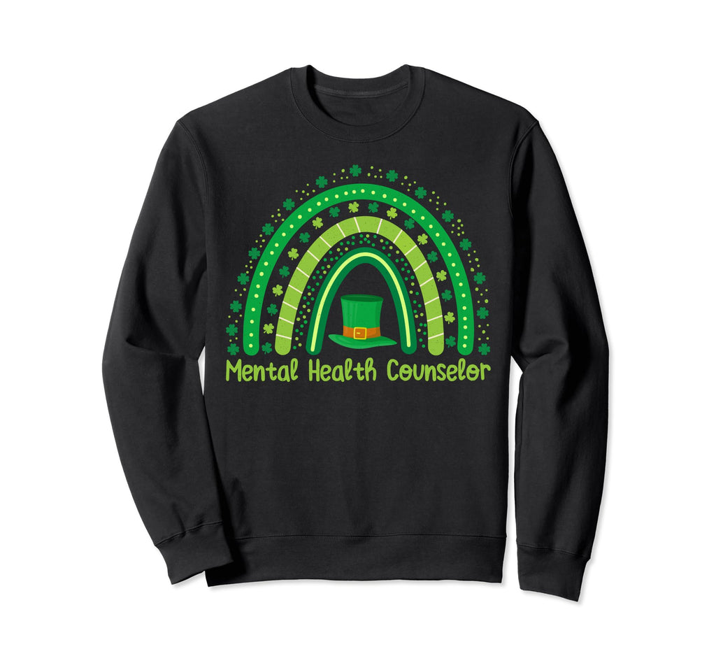 Lucky Shamrock Rainbow Paddys Sweatshirt - Fun Novelty Design for Adults - T-Shirt, Sweatshirt, Hoodie