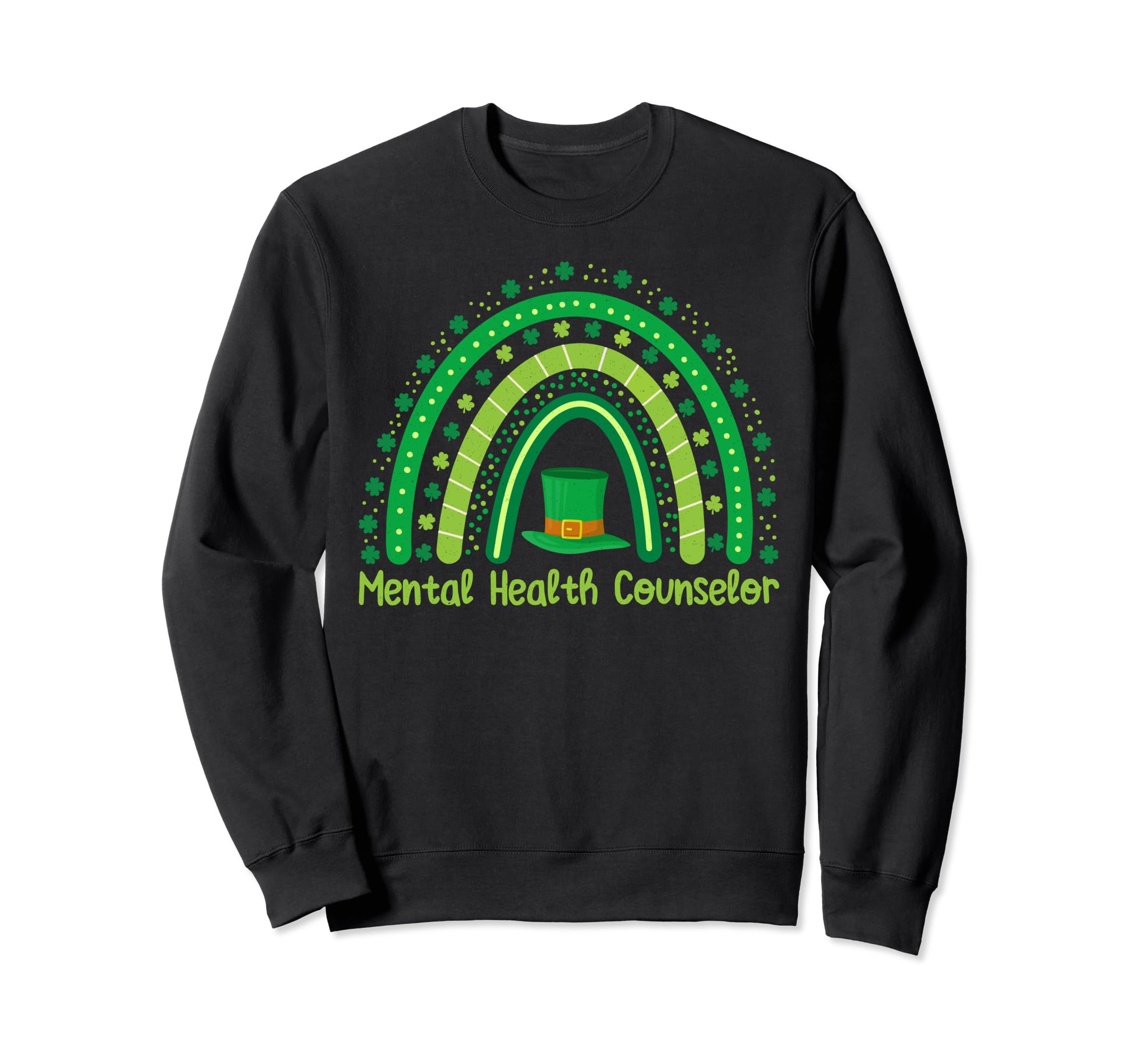 Lucky Shamrock Rainbow Paddys Sweatshirt - Fun Novelty Design for Adults - T-Shirt, Sweatshirt, Hoodie