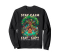 Stay Capy Capybara Zen Forest Sweatshirt - Casual Everyday Wear Unisex - T-Shirt, Sweatshirt, Hoodie