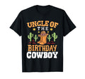 Uncle Birthday Cowboy Western Rodeo T-Shirt - Minimalist Print Men Women - T-Shirt, Sweatshirt, Hoodie