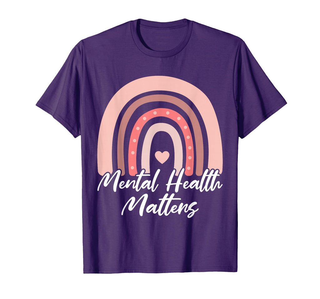 Mental Health Matters Rainbow Spread T-Shirt - Novelty Apparel Men Women - T-Shirt, Sweatshirt, Hoodie