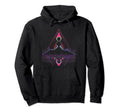Synthwave Alien Buddha Cyberpunk Hoodie - Fun Novelty Design for Adults - T-Shirt, Sweatshirt, Hoodie