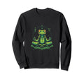 Yoga Frog Meditation Mindfulness Sweatshirt - Novelty Apparel for Adults - T-Shirt, Sweatshirt, Hoodie