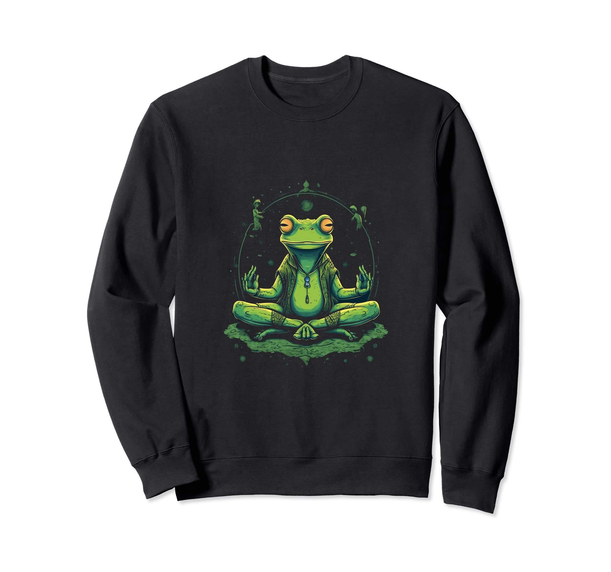 Yoga Frog Meditation Mindfulness Sweatshirt - Novelty Apparel for Adults - T-Shirt, Sweatshirt, Hoodie