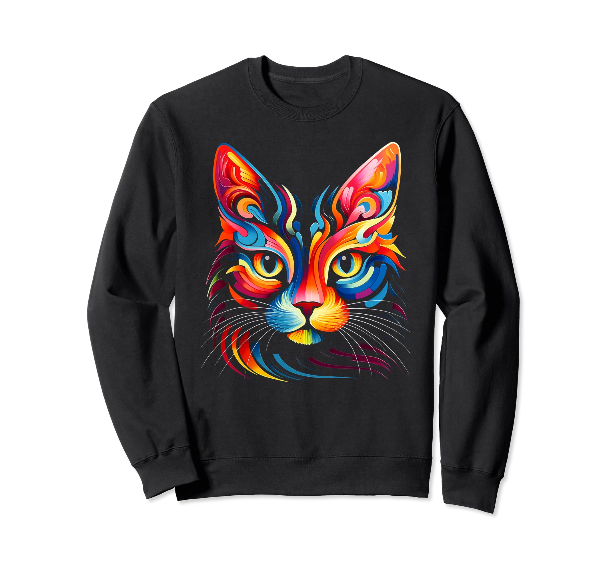 Abstract Colorful 60S 70S Sweatshirt - Casual Everyday Wear for Adults - T-Shirt, Sweatshirt, Hoodie