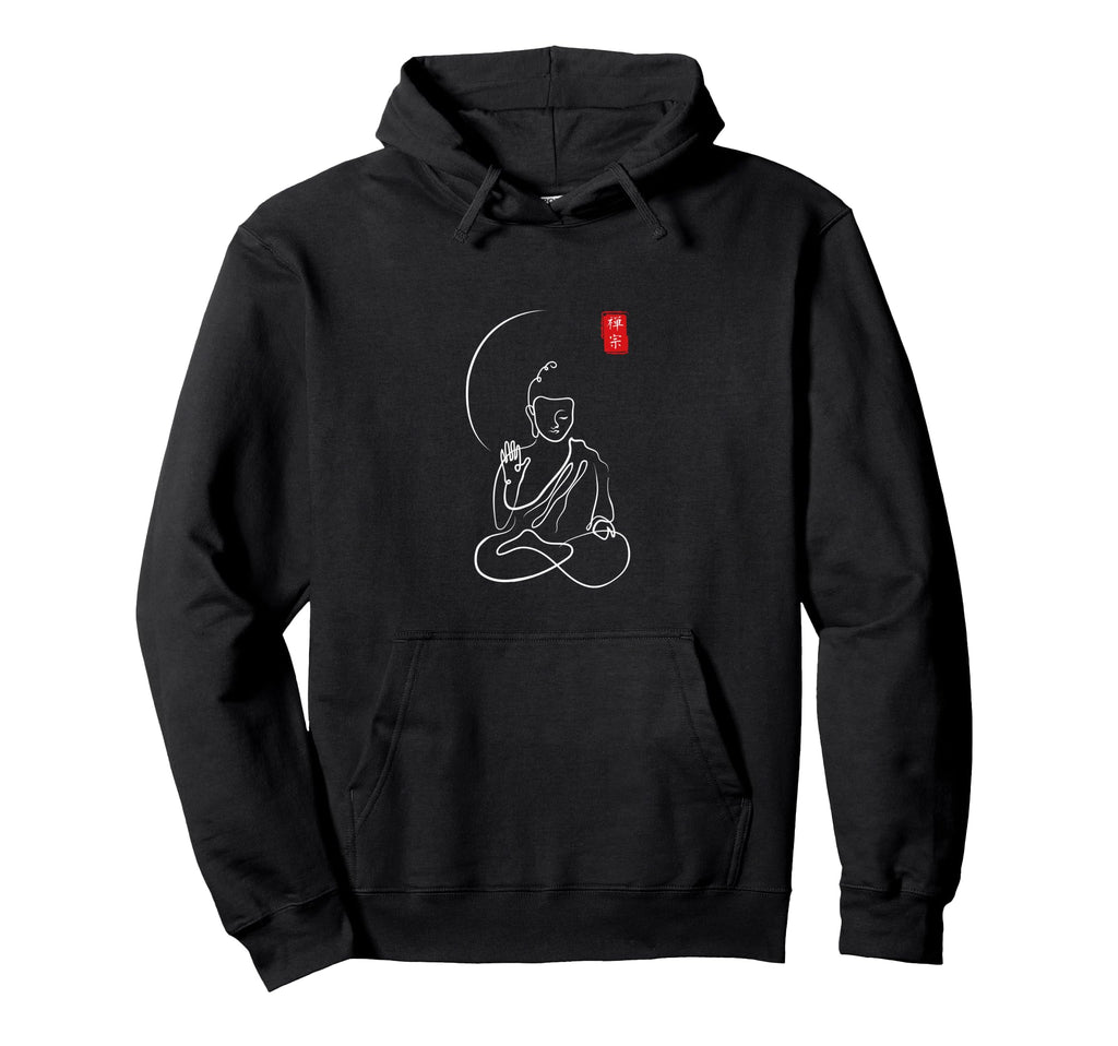 Buddha Meditation Minimalist Zen Hoodie - Casual Everyday Wear for Adults - T-Shirt, Sweatshirt, Hoodie