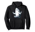 Meditation Shark Yoga Pose Relaxing Animal Hoodie - Unique Graphic Unisex - T-Shirt, Sweatshirt, Hoodie