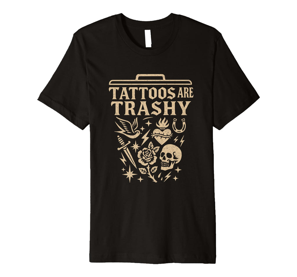 Funny Tattoo Meme Flash Art Joke Skull T-Shirt - Fun Novelty Design Unisex - T-Shirt, Sweatshirt, Hoodie