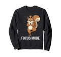 Funny Squirrel Yoga Focus Mode Sweatshirt - Aesthetic Graphic Men Women - T-Shirt, Sweatshirt, Hoodie