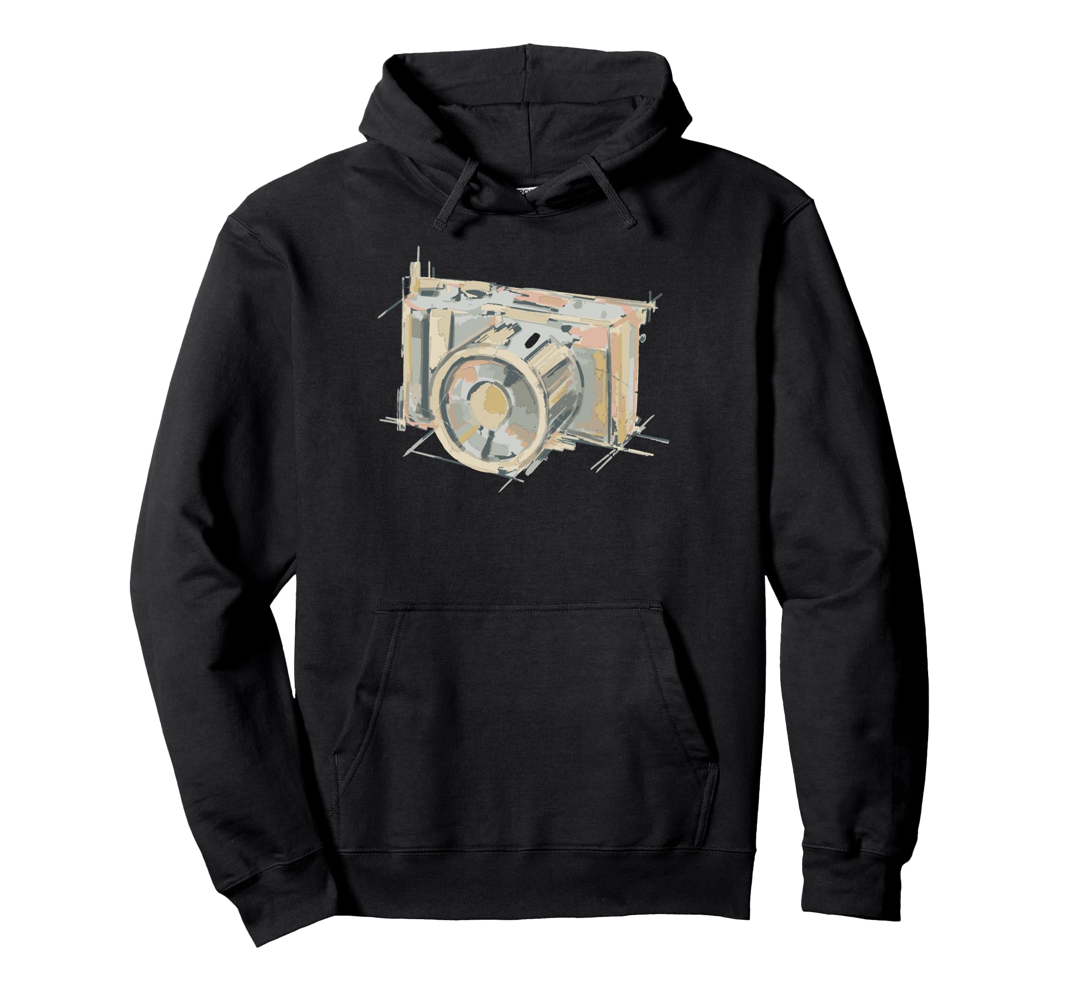 Abstract Camera Art Hoodie - Unique Graphic Men Women - T-Shirt, Sweatshirt, Hoodie