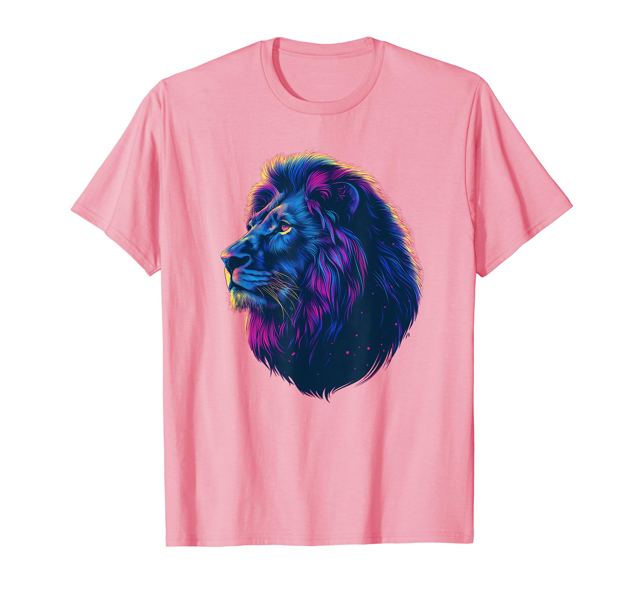 Lion Vaporwave Aesthetic Synthwave T-Shirt - Aesthetic Graphic Men Women - T-Shirt, Sweatshirt, Hoodie