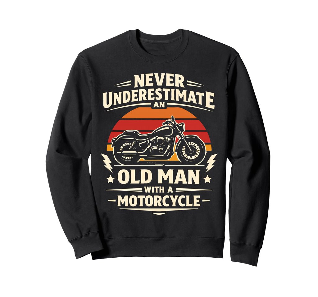Motorcycle Biker Female Never Sweatshirt - Aesthetic Graphic Unisex - T-Shirt, Sweatshirt, Hoodie