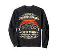 Motorcycle Biker Female Never Sweatshirt - Aesthetic Graphic Unisex - T-Shirt, Sweatshirt, Hoodie