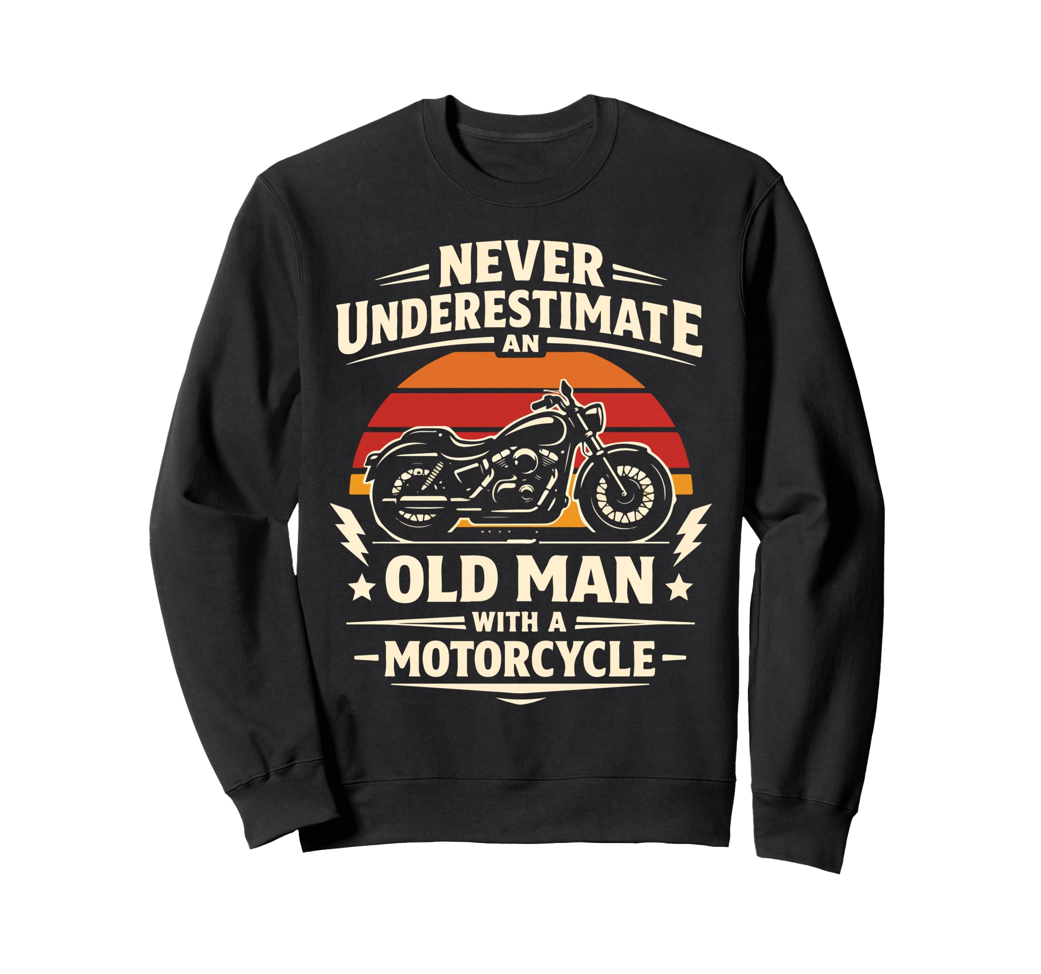 Motorcycle Biker Female Never Sweatshirt - Aesthetic Graphic Unisex - T-Shirt, Sweatshirt, Hoodie