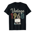 1968 Born 1968 Vinyl Record Player T-Shirt - Fun Novelty Design for Adults - T-Shirt, Sweatshirt, Hoodie