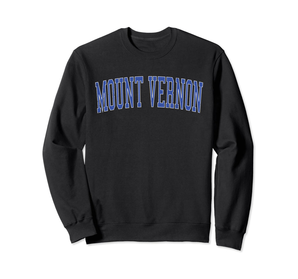 Mount Vernon Il Distressed Blue Varsity Sweatshirt - Graphic Print Unisex - T-Shirt, Sweatshirt, Hoodie