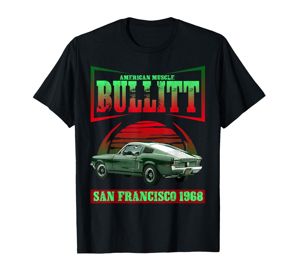 American Muscle Car Bullitt T-Shirt - Unique Graphic for Adults - T-Shirt, Sweatshirt, Hoodie