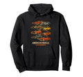 American Muscle Legends Cars Garage Hoodie - Streetwear Style for Adults - T-Shirt, Sweatshirt, Hoodie