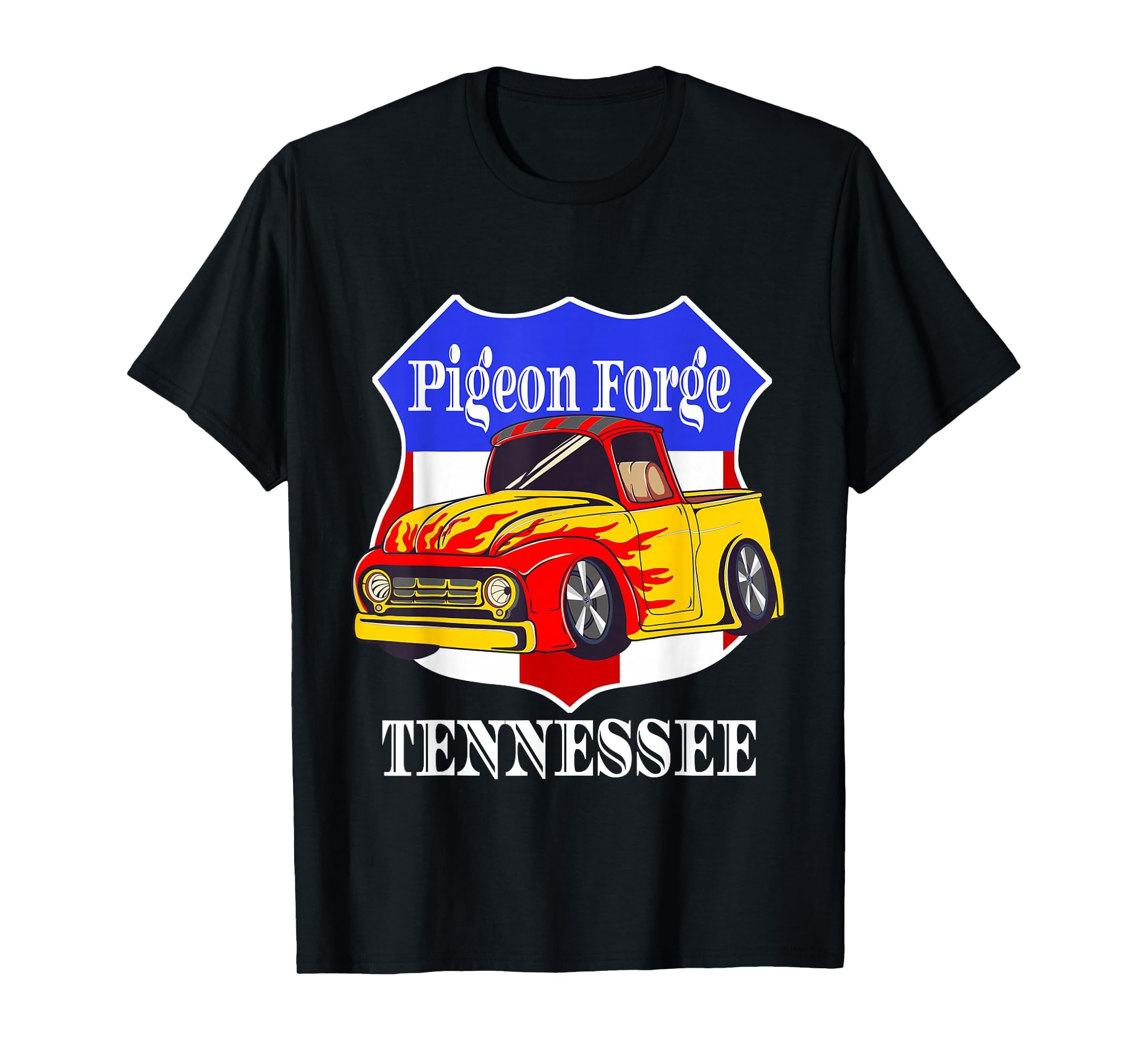 Pigeon Forge Tennessee Hot Rod Run Car T-Shirt - Graphic Print Men Women - T-Shirt, Sweatshirt, Hoodie